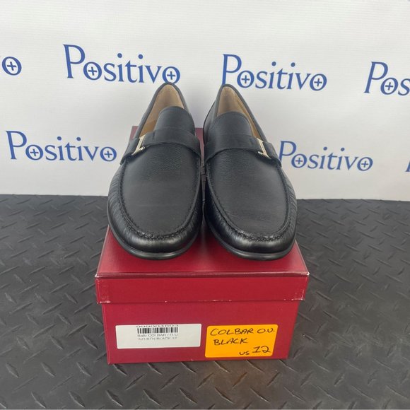 Bally Colbar Black Leather Loafers US 12 - Picture 7 of 8
